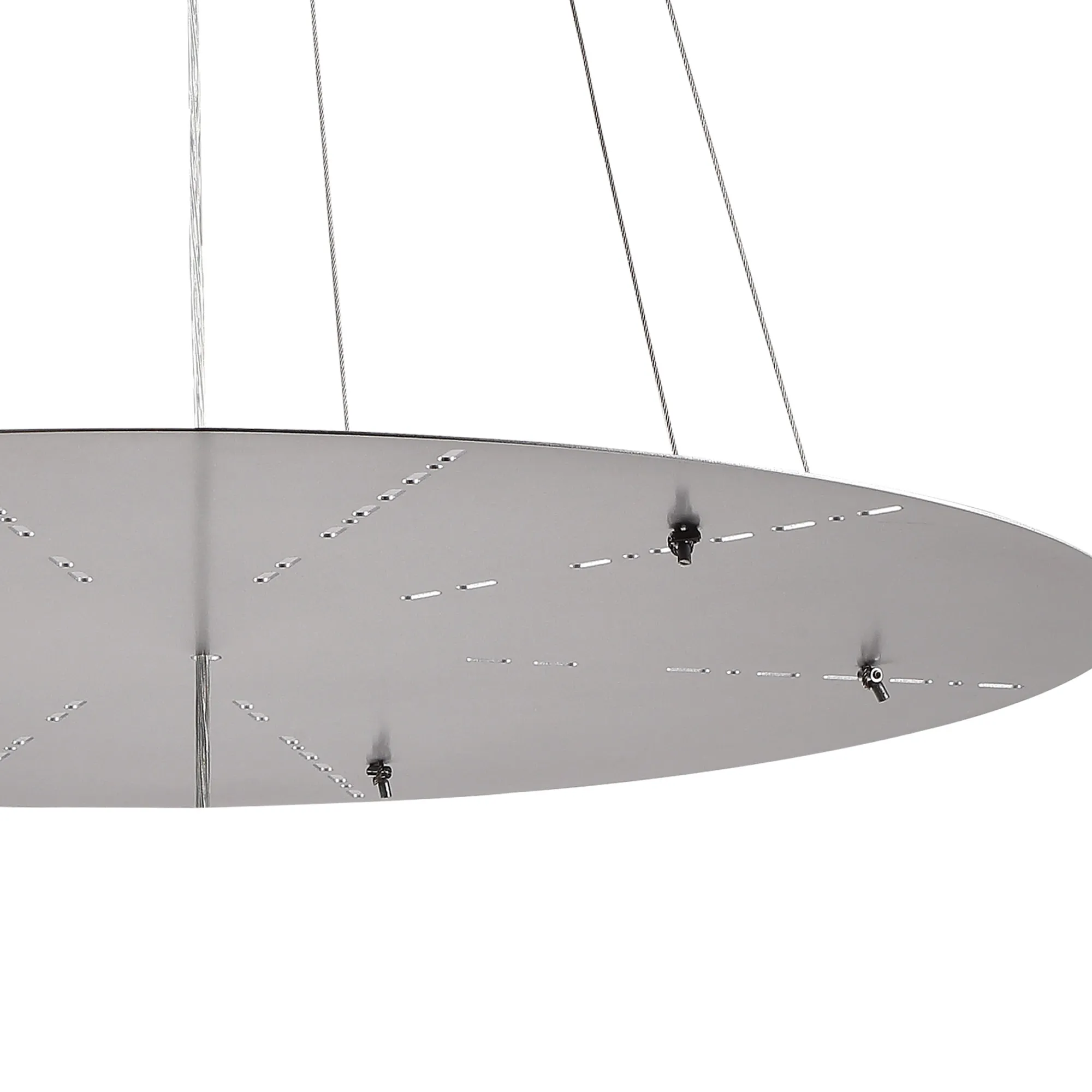 Lowan 790mm 3m Suspension Plate (Max Load 40kg) Polished Chrome, Silver D0566  Deco Lowan Chrome